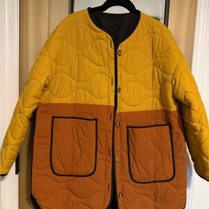 Color block chore jacket